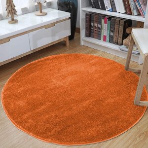 Okrúhly koberec v oranžovej farbe Šířka: 200 cm | Délka: 200 cm