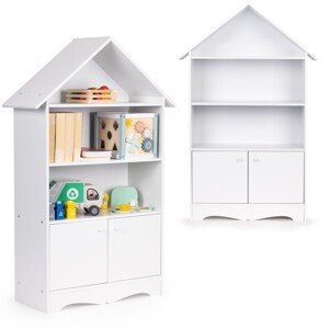 Skříňka ve tvaru domečku pro dětské hračky Ecotoys
