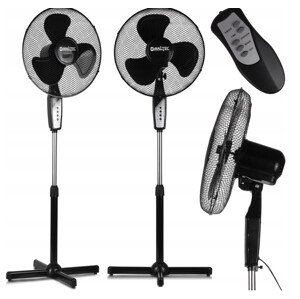 Černý podlahový ventilátor MalTec WL85-BR
