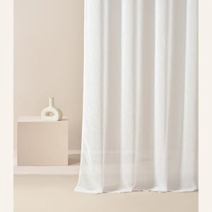 Bílý závěs Sensia s průchodkami 400 x 250 cm