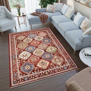 Designový vintage koberec v červené barvě Šířka: 120 cm | Délka: 170 cm