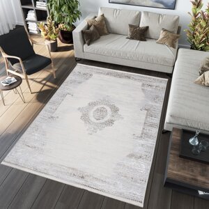 Designový vintage koberec se vzorem v krémové barvě Šířka: 200 cm | Délka: 300 cm