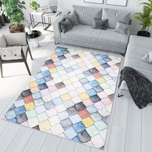 Barevný módní koberec s geometrickým vzorem Šířka: 160 cm | Délka: 230 cm
