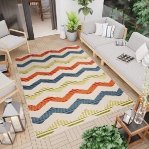 Pruhovaný terasový koberec v různých barvách Šířka: 80 cm | Délka: 150 cm