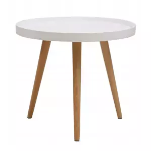 Skandinávský konferenční stolek 50 cm - bílý