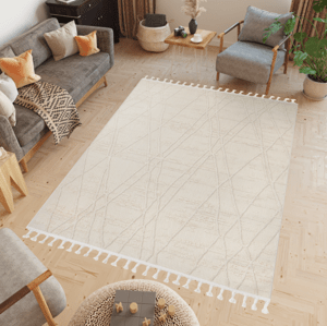 Béžový koberec ve skandinávském designu RIO LOOP Šířka: 200 cm | Délka: 300 cm