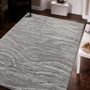 Koberec SERENITY v šedé barvě s jemným vzorem Šírka: 160 cm | Dĺžka: 230 cm