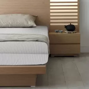 Krémové prostěradlo z žakárového damašku Šírka: 120 cm | Dĺžka: 200 cm