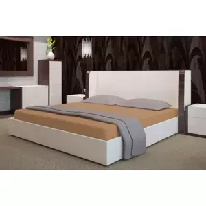 Froté prostěradlo s gumou - skořicově hnědé Šírka: 140 cm | Dĺžka: 200 cm