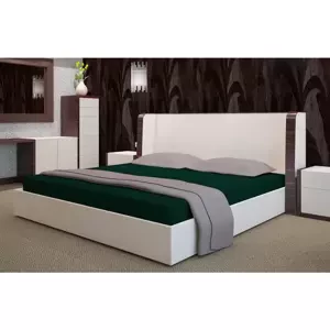 Froté prostěradlo s gumou - tmavě zelené Šírka: 200 cm | Dĺžka: 220 cm