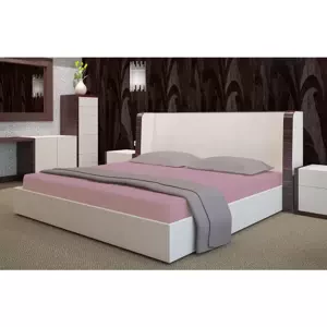 Froté prostěradlo s gumou - pudrově růžové Šírka: 90 cm | Dĺžka: 200 cm