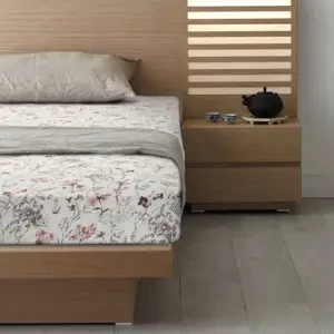 Prostěradlo Makosatin - květinové Šírka: 140 cm | Dĺžka: 200 cm