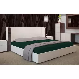 Bavlněné prostěradlo JERSEY s gumou - tmavě zelené Šírka: 90 cm | Dĺžka: 200 cm