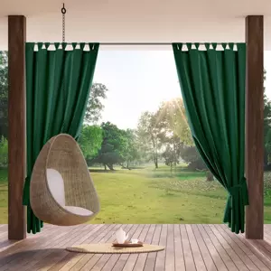Tmavě zelený voděodolný venkovní závěs na pergolu Šírka: 155 cm | Dĺžka: 260 cm