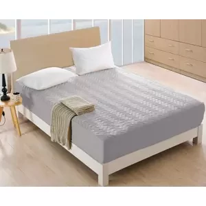 Prošívaný chránič matrace - šedý Šírka: 180 cm | Dĺžka: 200 cm