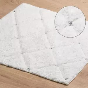 Luxusní koberec CHIC s krystaly - bílý Šířka: 50 cm | Délka: 70 cm