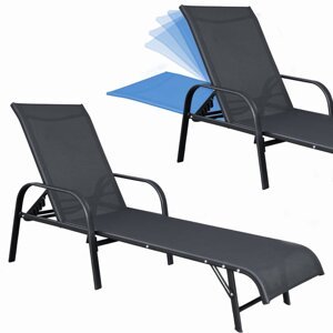 Zahradní lehátko s nastavitelným opěradlem - ideální pro relaxaci