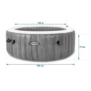 Nafukovací jacuzzi s hydromasáží a Wi-Fi ovládáním 4 osoby