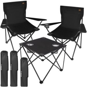 Skládací kempingový set - 2 židle + stůl