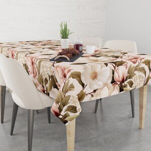 Ubrus, běhoun s motivem květu pivoňky v jemných tónech Šírka: 150 cm | Dĺžka: 320 cm