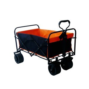 Skládací přepravní vozík - prémiový 150 L oranžová