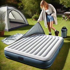 Nafukovací matrace pro dva 203 x 152 x 30 cm s vestavěnou pumpou