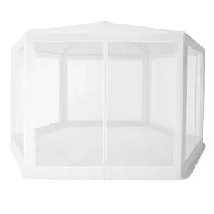 Zahradní altán s moskytiérou 2 x 2 m Bílá