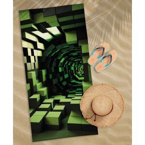 Dětská plážová osuška Minecraft 3D 100% bavlna Šířka: 70 cm | Délka: 140 cm