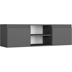 Moderní bezúchytkový TV stolek MODERN 120 cm - různá barevná provedení antracit