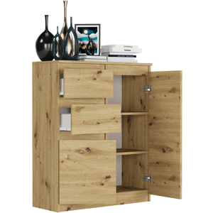 Bezúchytková moderní komoda S-2 - různá barevná provedení artisan