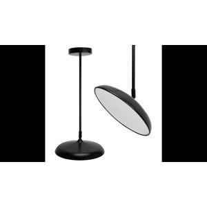 Moderní LED lampa s nastavitelnou výškou Černá