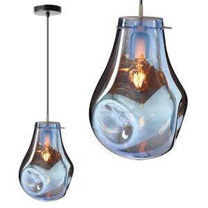 Designová závěsná lampa - BLUE SMOKE