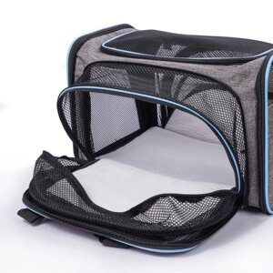 Skládací textilní přepravní box pro kočku a psa - 70 x 47 x 26 cm