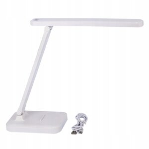 LED stolní lampa s nastavitelným ramenem a držákem na telefon