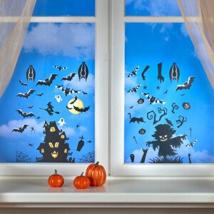 3 samolepky na okna Halloween
