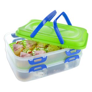 Piknikový box s uchy 2 patra