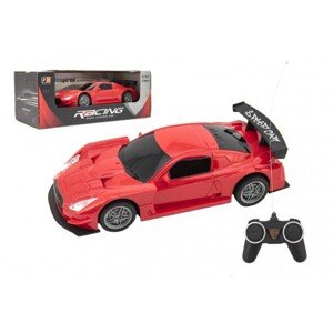Auto RC sport plast 20 cm červené na baterie