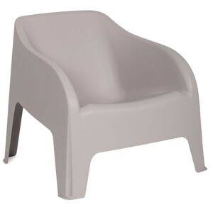 PETRA ARMCHAIR plastové křeslo, šedá