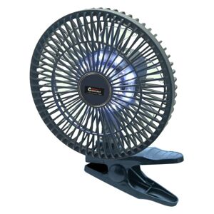 Ventilátor SILENT 210mm AKU nabíjecí 2000mAh s osvětlením klips