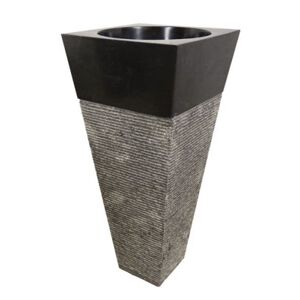 Indera Pedestal Black IDS 141 Volně stojící kamenné umyvadlo