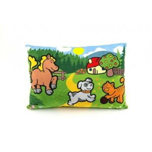 Polštář Moje první zvířátka 32x21cm v sáčku 0+ MPZ