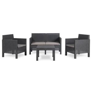 PENELOPE 4 SEATER zahradní plastový set - grafit