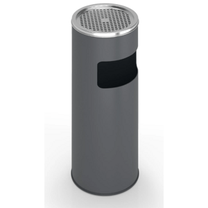 Odpadkový koš s popelníkem, 30 l, antracit