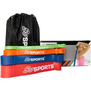 Sada fitness odporových gum, 4 kusy