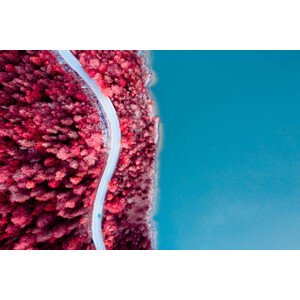 Fotografie Fantasy coastal road with infrared colors, Marco Bottigelli, 40 × 26.7 cm