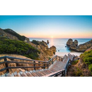 Fotografie Walkway to idyllic beach, Algarve, Portugal, Marco Bottigelli, 40 × 26.7 cm