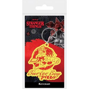 Klíčenka Stranger Things 4 - Surfer Boy Pizza, PVC