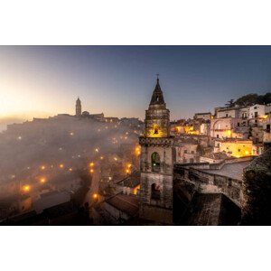 Fotografie High angle view of illuminated buildings, Alexandre Del Pico / 500px, 40x26.7 cm