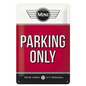 Plechová cedule Mini Cooper - Parking Only, 30 x 20 cm