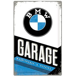 Plechová cedule BMW - Garage, 60 x 40 cm
